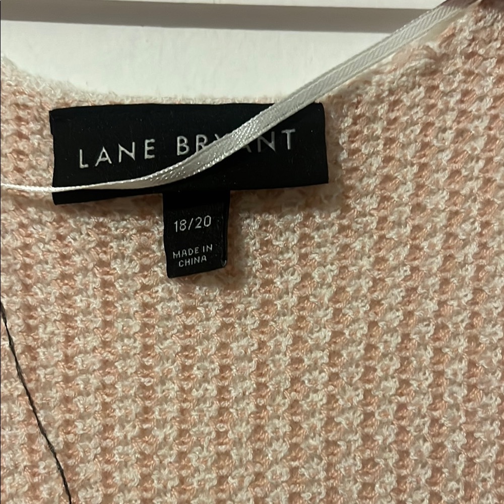 Lane Bryant Tan Long Sleeve Scoop Neck Sweater Dress - Picture 2 of 2